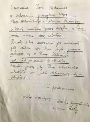 [VIDEO] Rutkowski: Notariusz Sabinę Paprocką z Poddębic i architekta Dariusza Ruta z Kołobrzegu podaje do Prokuratury Rozalia Wymysłowska z Uniejowa za wyrządzenie wspólnie pół milionowej szkody jej rodzinie!