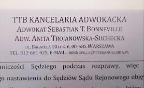 [VIDEO] TOGI BEZ SUMIEŃ: Dlaczego adwokaci Sebastian T. Bonneville i Anita Trojanowska-Suchecka wspierają porwanie, uwięzienie dwójki dzieci i łamanie prawa ustanowionego przez Sąd Rejonowy w Wołominie? Oraz wyłudzanie 500+ z Urzędu Gminy w Radzyminie?