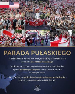 [VIDEO] Nowy Jork. 86. Parada Pułaskiego z udziałem Prezydenta RP