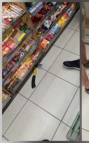 [VIDEO] Z siekierą na zakupy