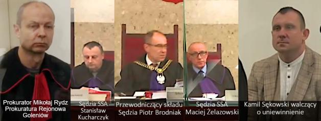  [VIDEO] TOGI BEZ SUMIEŃ: Dlaczego Sąd Apelacyjny w Szczecinie przymila się do przestępcy, który okłamuje policjantów i do jego partnerki? I uporczywie odmawia zbadania jego roli w przestępstwie, za które na 2 lata do więzienia ma iść Kamil Sękowski?