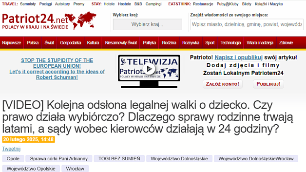 [VIDEO] Dramat, protest i operacja policyjna. Historia walki o córkę pani Adrianny.  Dziecko wróciło do mamy!