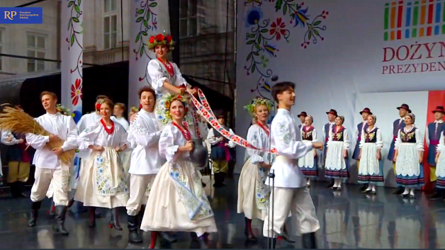 [VIDEO] Wielkie Święto Plonów w Pałacu Prezydenckim